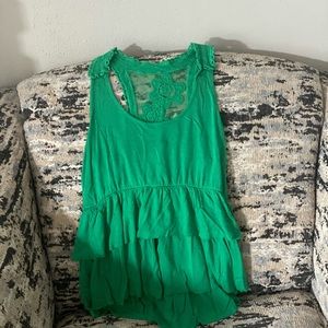 Lace racer back tank